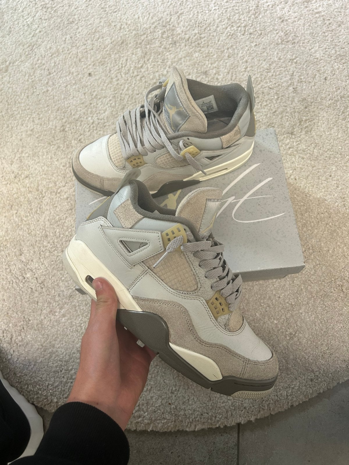 Originele Jordan 4 sneakers - Maat 42,5, Kleding | Heren, Ophalen of Verzenden, Gedragen, Overige kleuren, Sneakers of Gympen