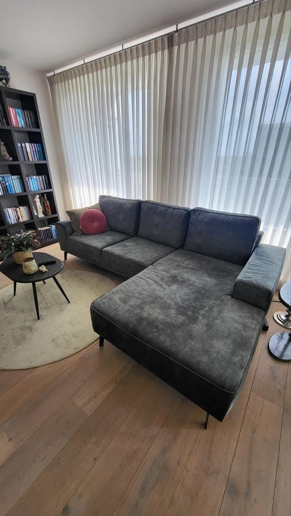 Moderne Loods 5 hoekbank met chaise longue - z.g.a.n., Ophalen, Driepersoons, Zo goed als nieuw, Rechte bank