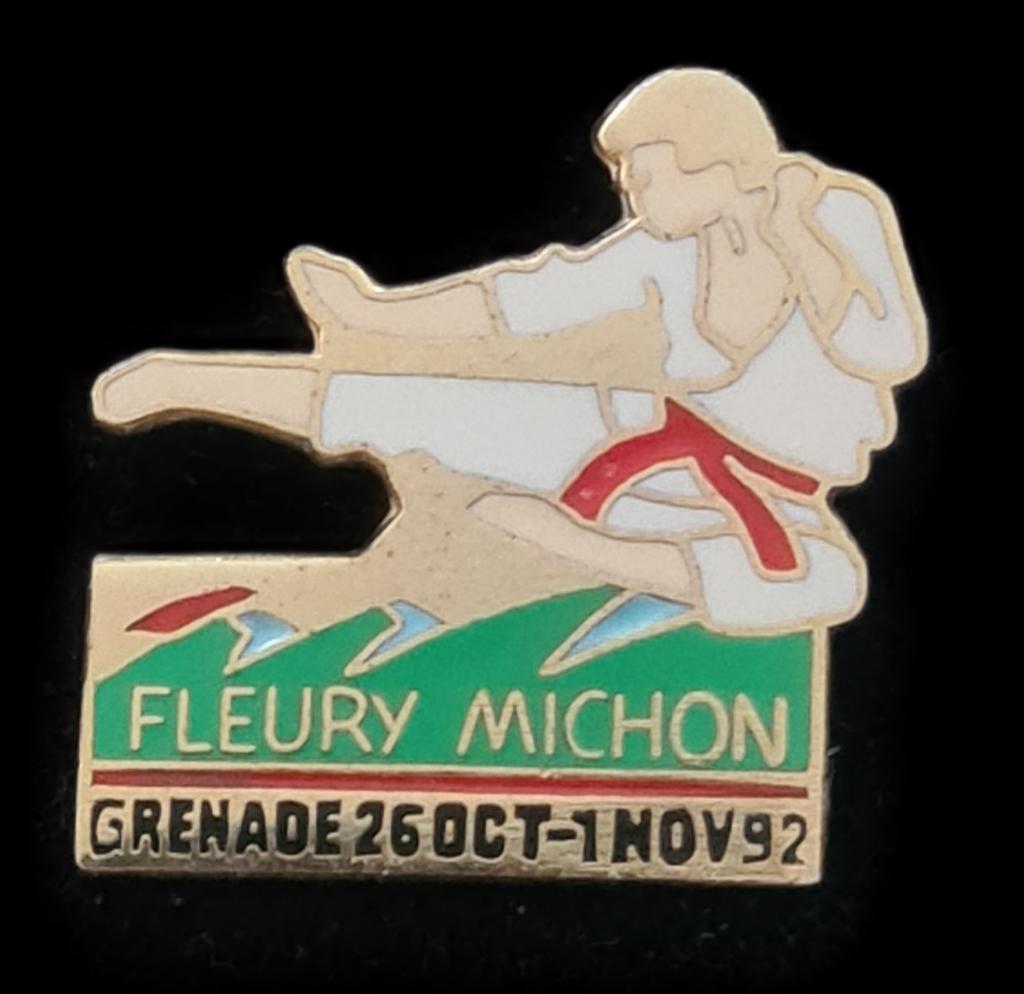 Judo pin- Fleury Michon uit Frankrijk, Verzenden, Nieuw, Transport, Speldje of Pin