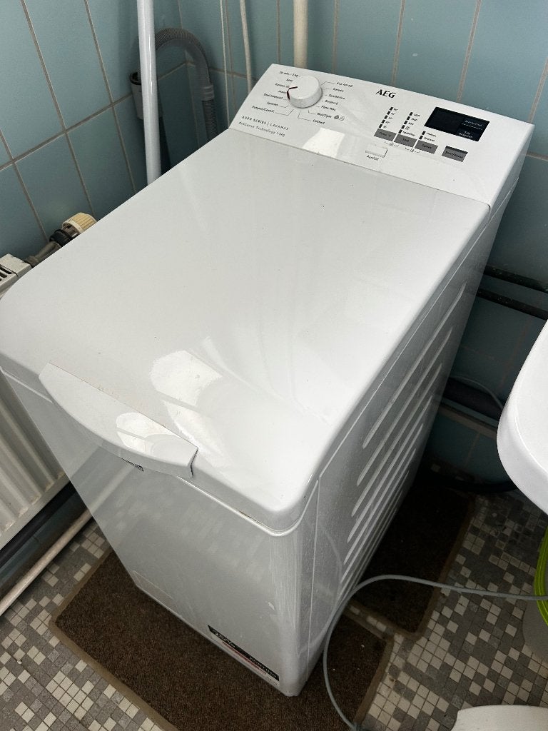 AEG bovenlader wasmachine Lavamat, 6000 series, Ophalen, 1200 tot 1600 toeren, Gebruikt, Bovenlader