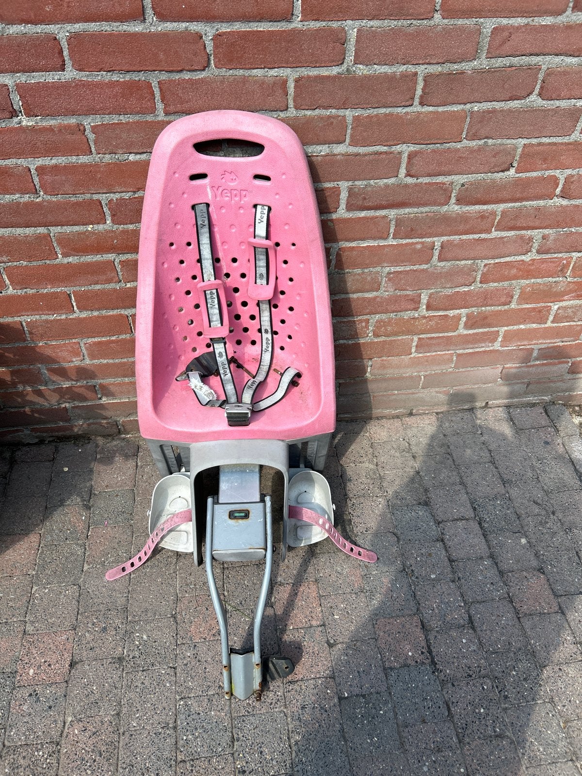 Yepp kinderzitje (gratis af te halen), Fietsen en Brommers, Ophalen of Verzenden, Gebruikt, Achterzitje, Voetsteuntjes