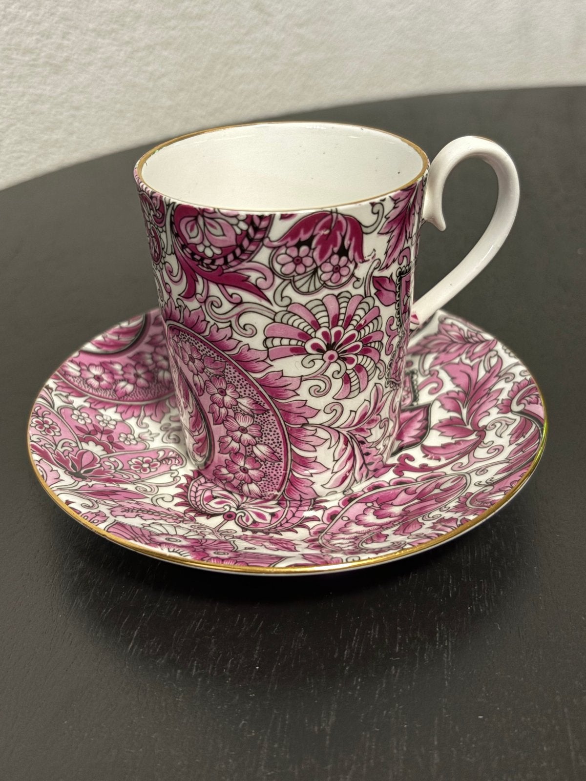 Royal Albert Arabesque Kop en Schotel - Roze Paisley, Ophalen of Verzenden