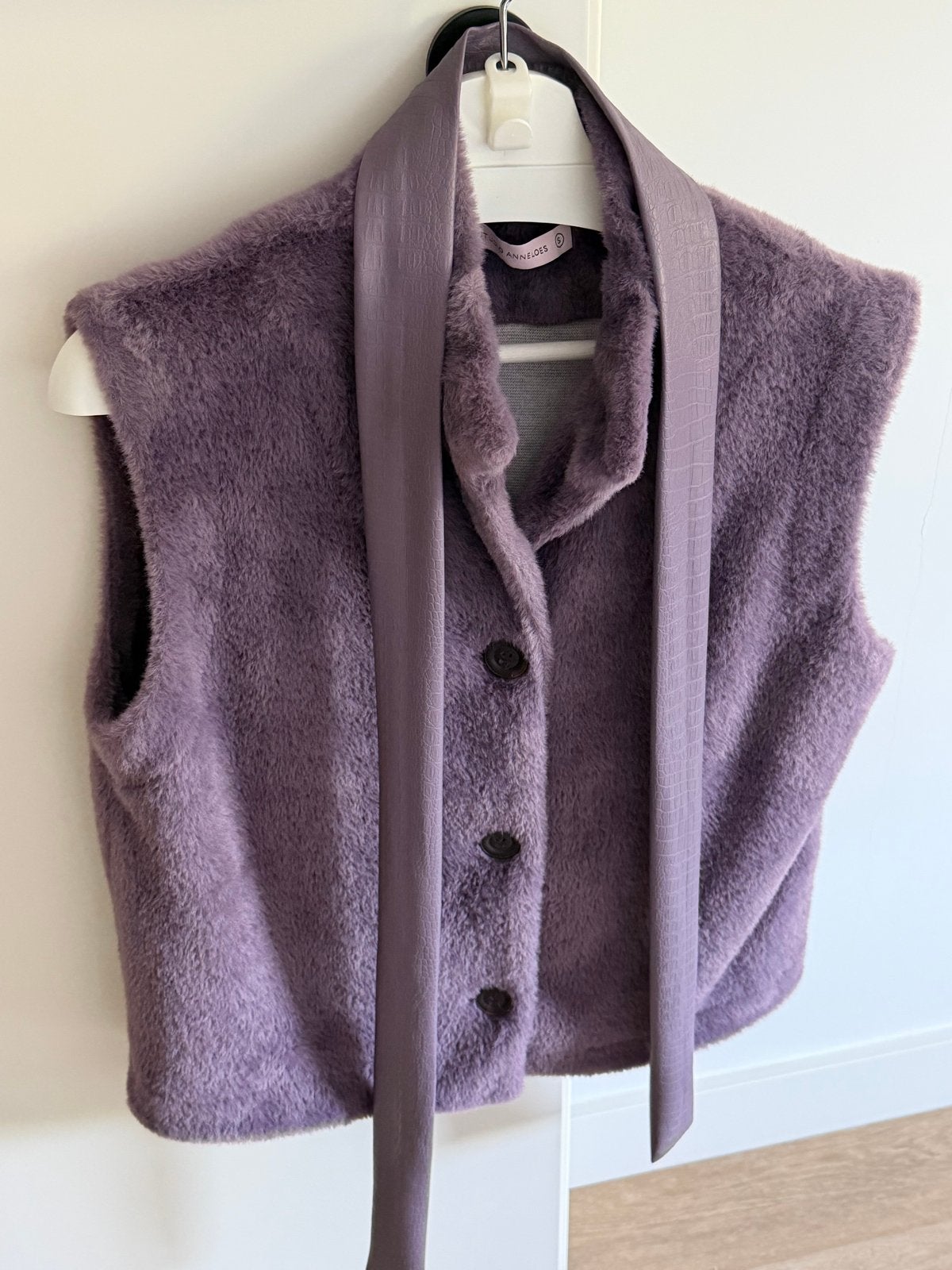 Studio Anneloes paarse bodywarmer maat S, Kleding | Dames, Bodywarmers, Ophalen of Verzenden, Zo goed als nieuw, Maat 36 (S), Paars