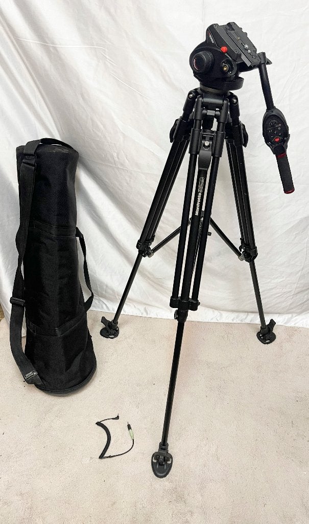 Manfrotto 315MVB1 Professionele statief + Kop + ab handle, N, N, Zo goed als nieuw, 175 cm of meer