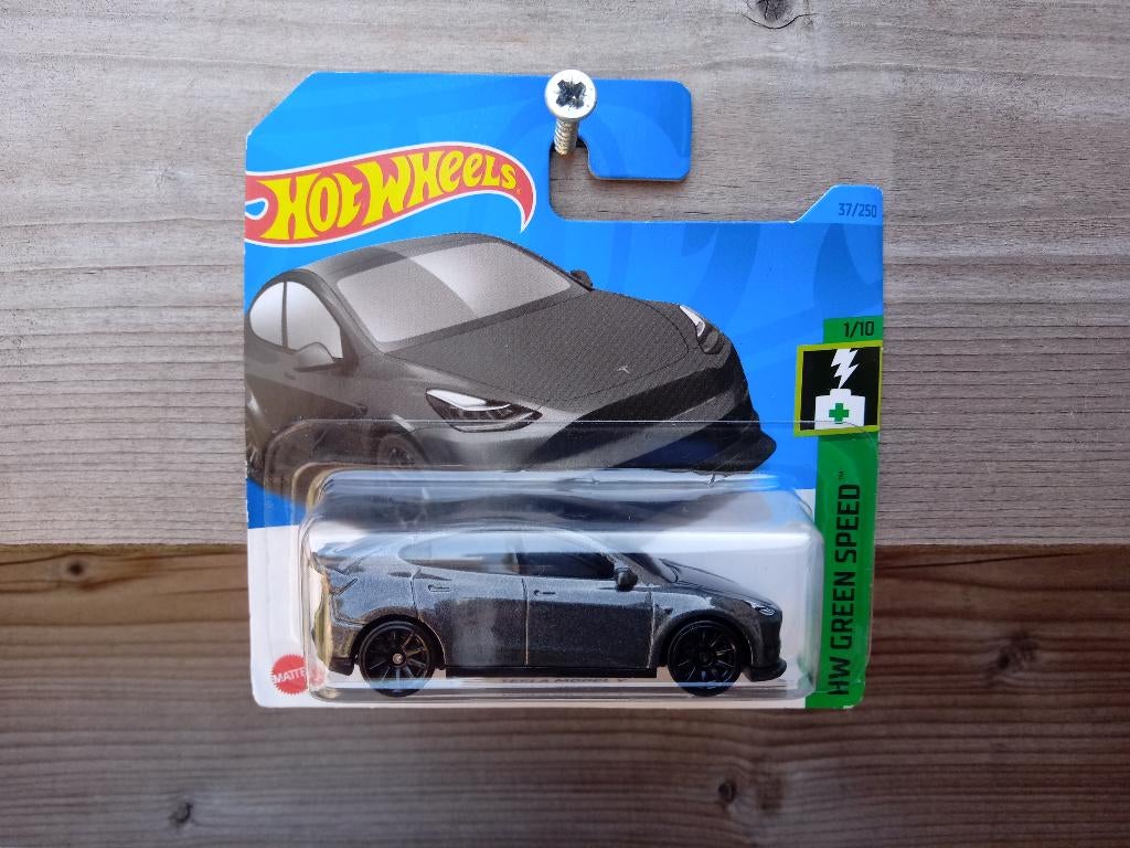 Tesla Model Y Hotwheels, Hobby en Vrije tijd, Modelauto's | Overige schalen, Nieuw, Auto, Ophalen