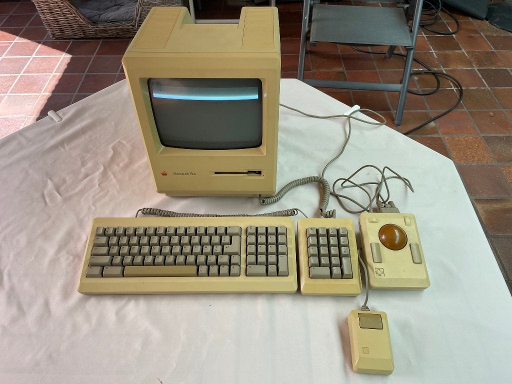 Apple Macintosh Plus 1MB + accessoires, Ophalen, Apple Macintosh Plus 1MB