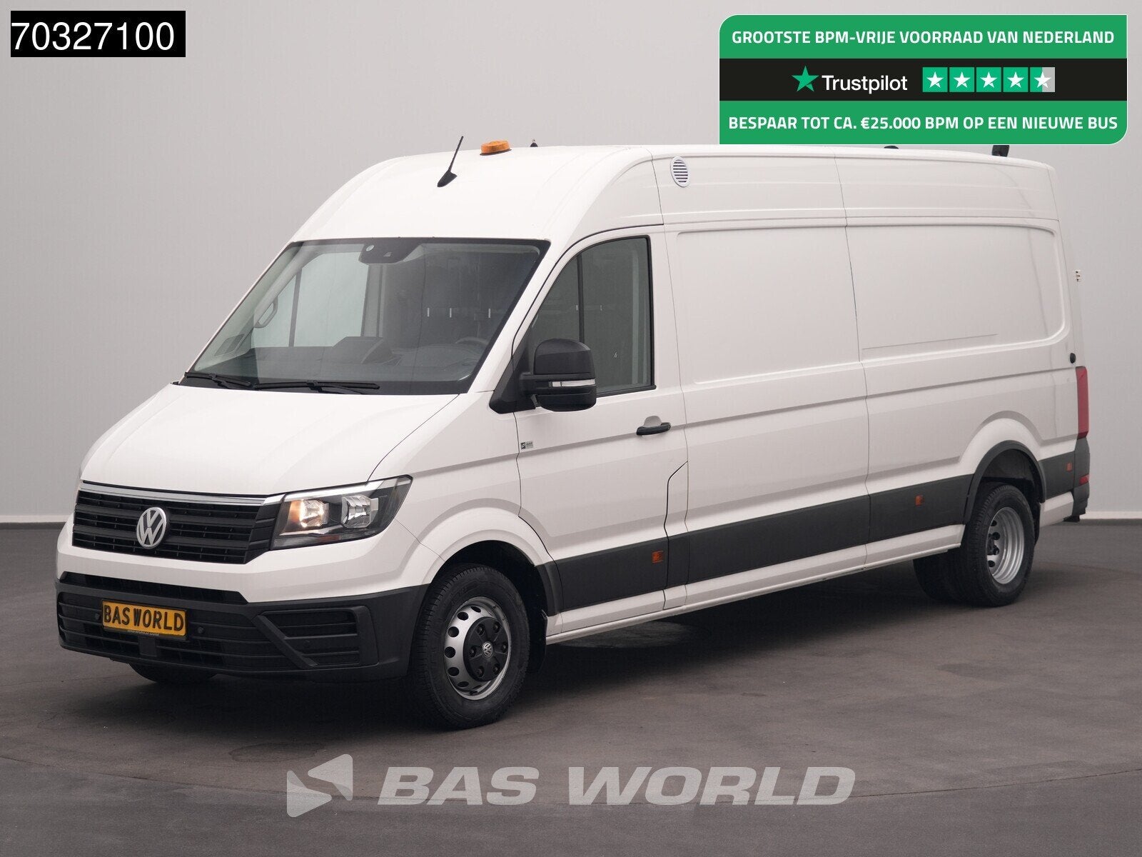 Volkswagen Crafter 177pk Automaat Dubbellucht L4H3 ACC Navi, Auto's, Stof, Gebruikt, Euro 6, 4 cilinders
