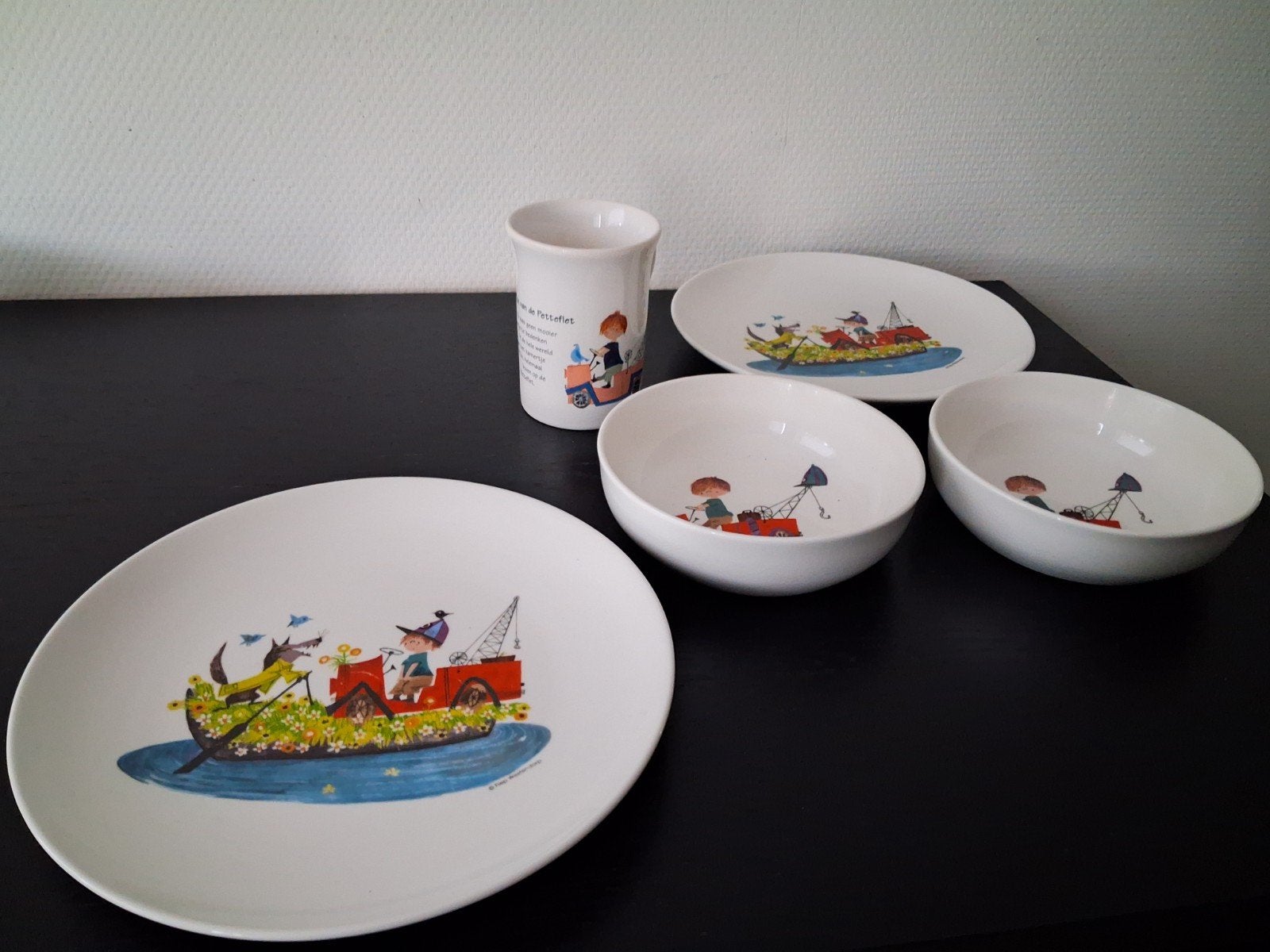 Pluk van de petteflet kinder servies, Ophalen, Overige stijlen