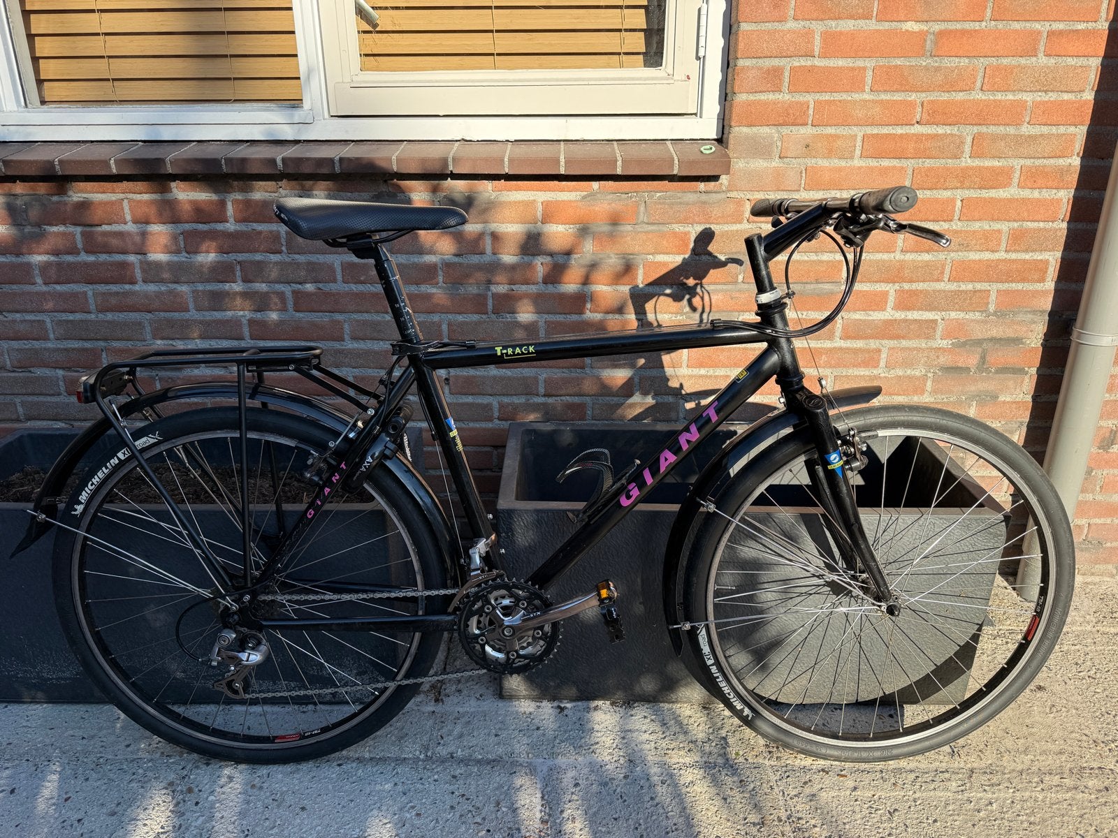 Giant T-Track hybride fiets - 26 inch, 21 versnellingen, Ophalen, Gebruikt, 26 inch, Velgrem