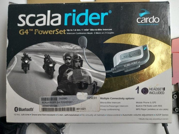 Cardo Scala Rider G4 Power Bluetooth headset, Ophalen of Verzenden, Tweedehands, Overige typen, Overige merken