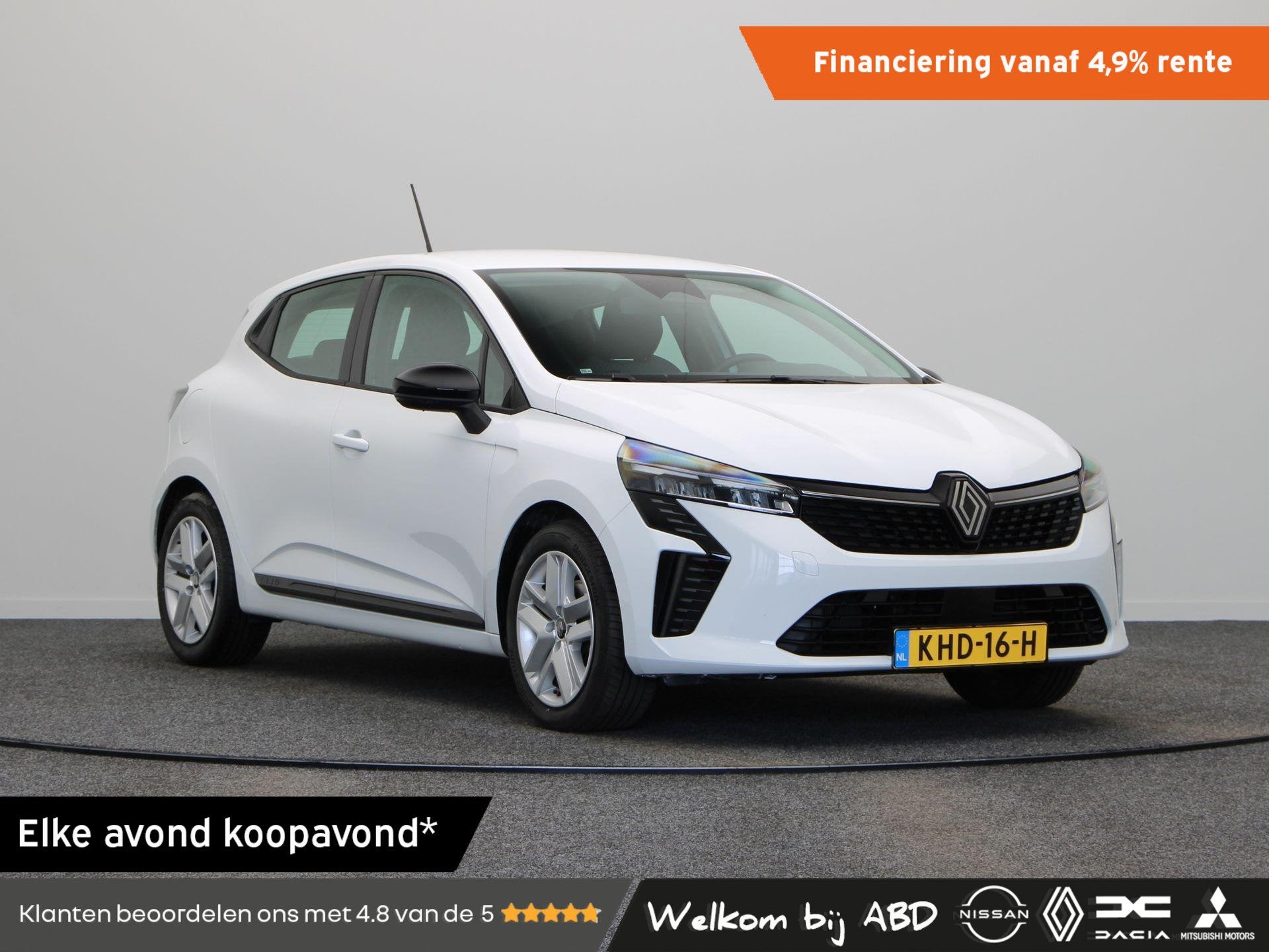 Renault Clio E-Tech Full Hybrid 145pk evolution | Airco | Pa, Stof, Gebruikt, Euro 6, Wit