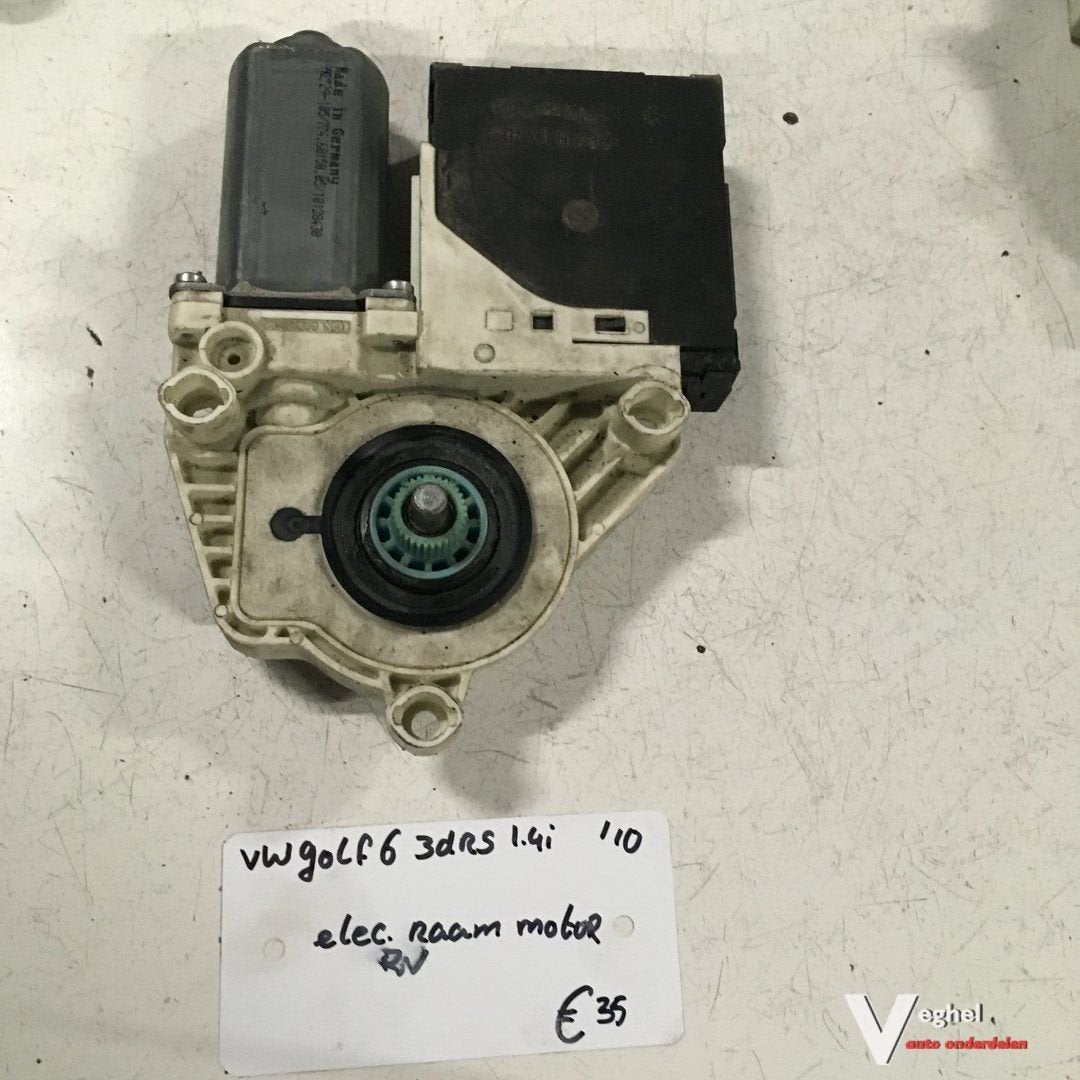Vw Golf 6 2010 Raammotor Rechtsvoor, Gebruikt, -, -, Ophalen of Verzenden