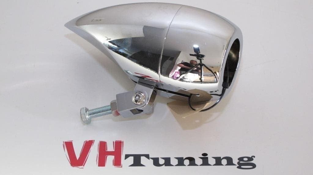 Motor/chopper koplamp behuizing chroom model 1, Motoren, Ophalen of Verzenden