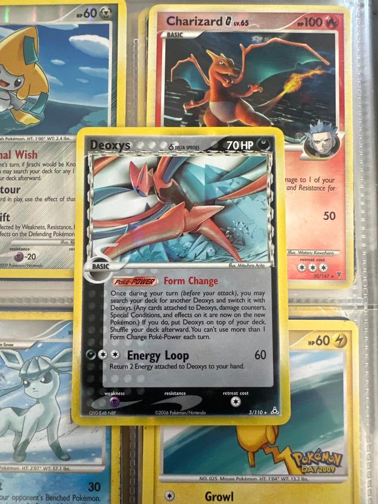 Deoxys Delta Species Pokémon Kaart - Holo Rare, Hobby en Vrije tijd, Verzamelkaartspellen | Pokémon, Ophalen of Verzenden, Zo goed als nieuw