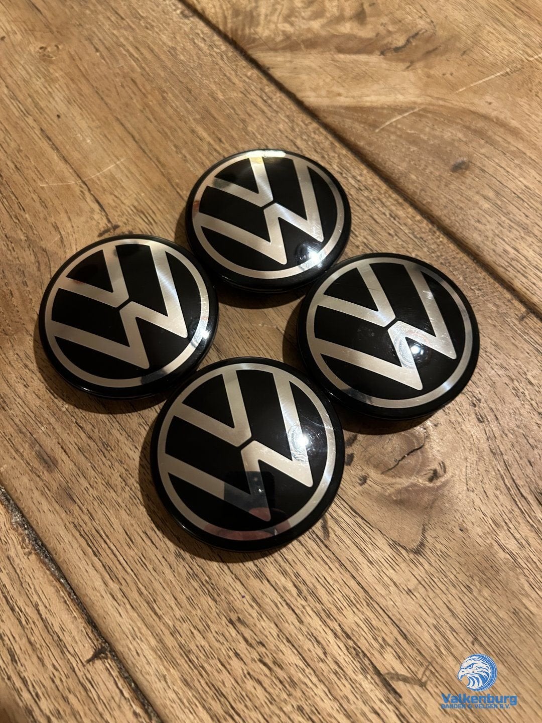 ORIGINELE VW Volkswagen POLO naafkap naafdop set zwart, Auto diversen, Gebruikt, -, Verzenden, -