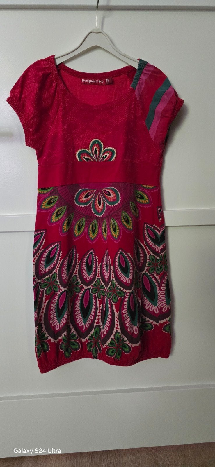 Jurk desigual 7/8, Kinderen en Baby's, Ophalen, Zo goed als nieuw, Meisje, Jurk of Rok