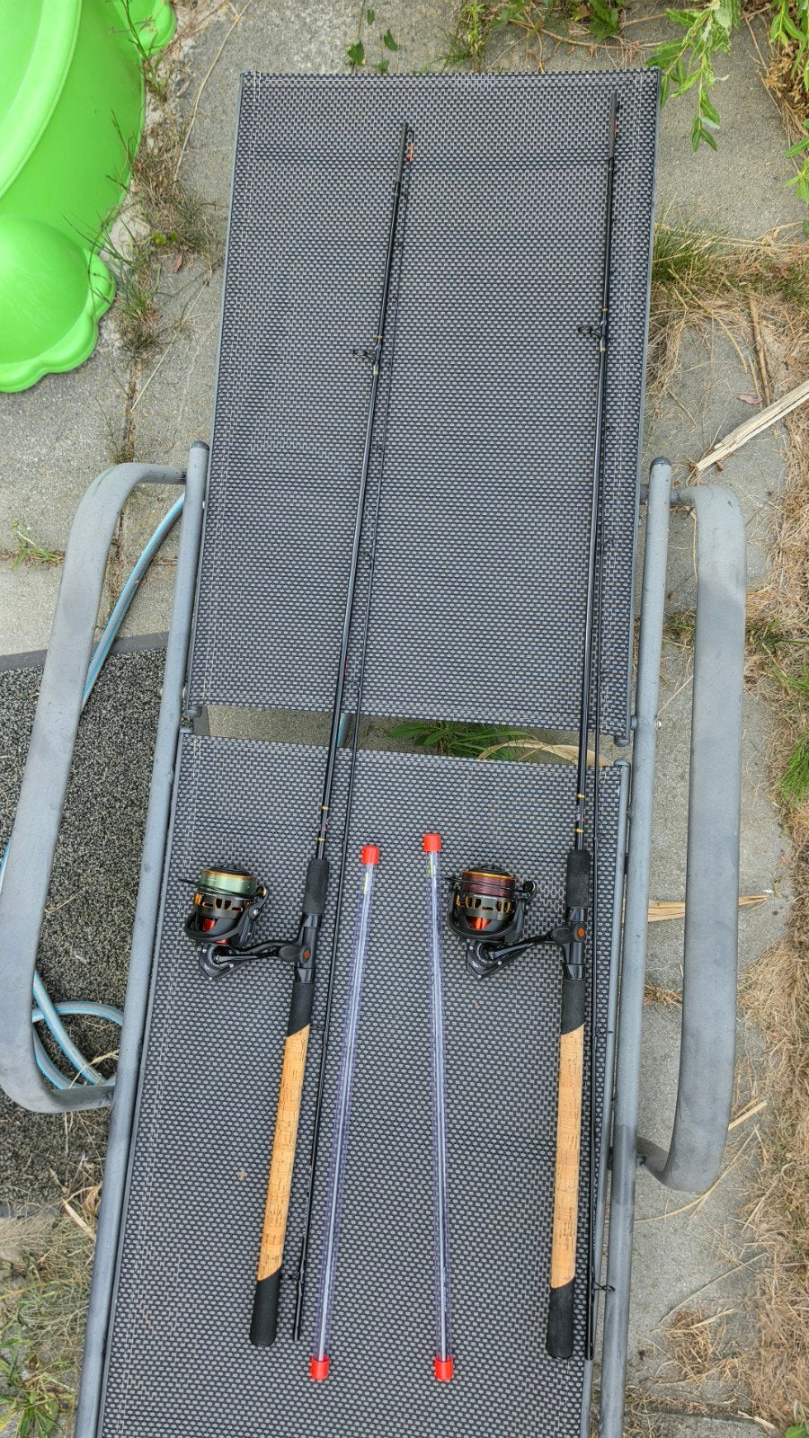 2x Avenger Feeder hengels met Rayton 4500 molens, Ophalen, Zo goed als nieuw, Complete hengel