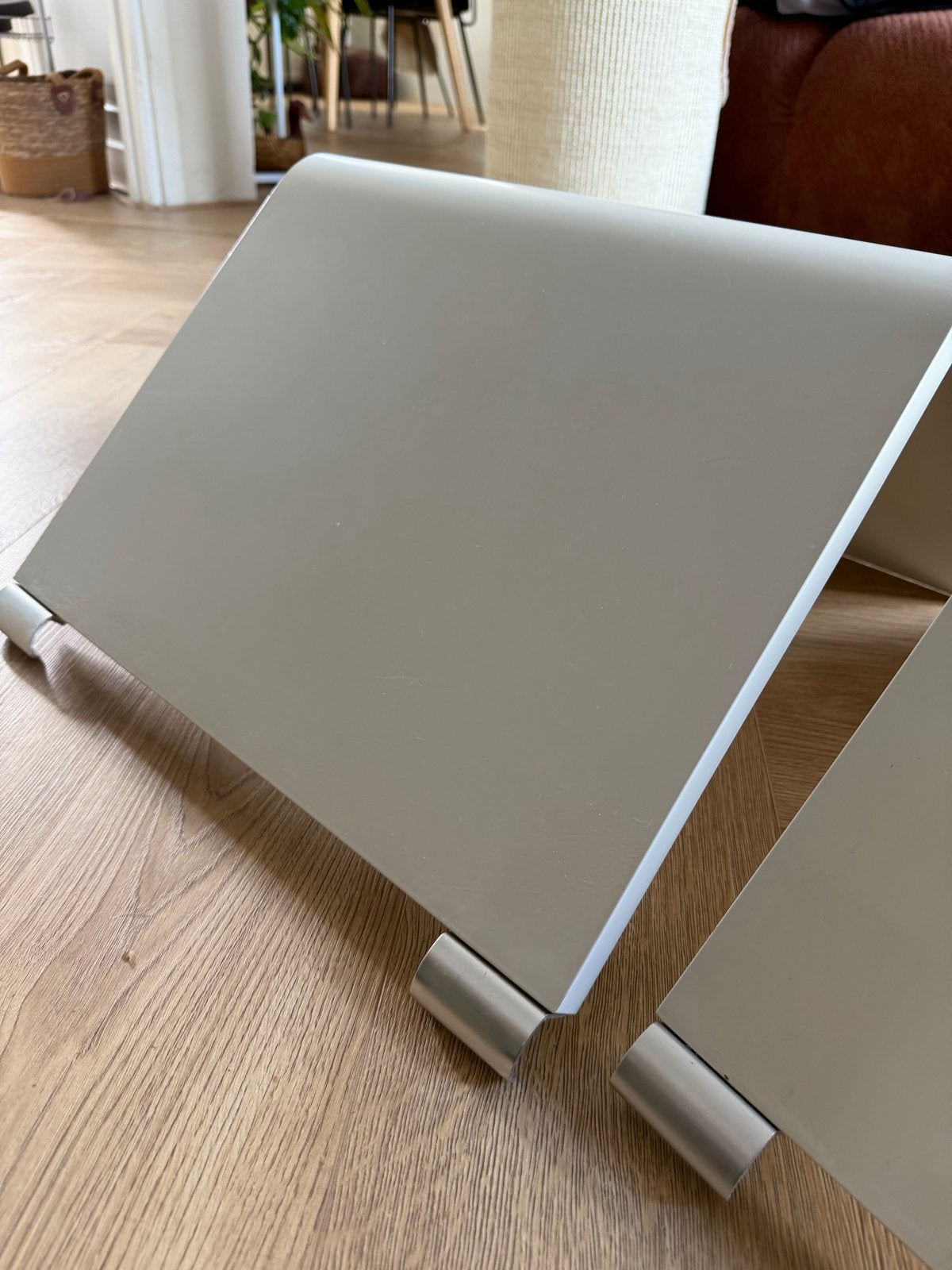 Set van 2 auping nachtkastjes, Ophalen, Gebruikt, Minder dan 45 cm, Metaal of Aluminium