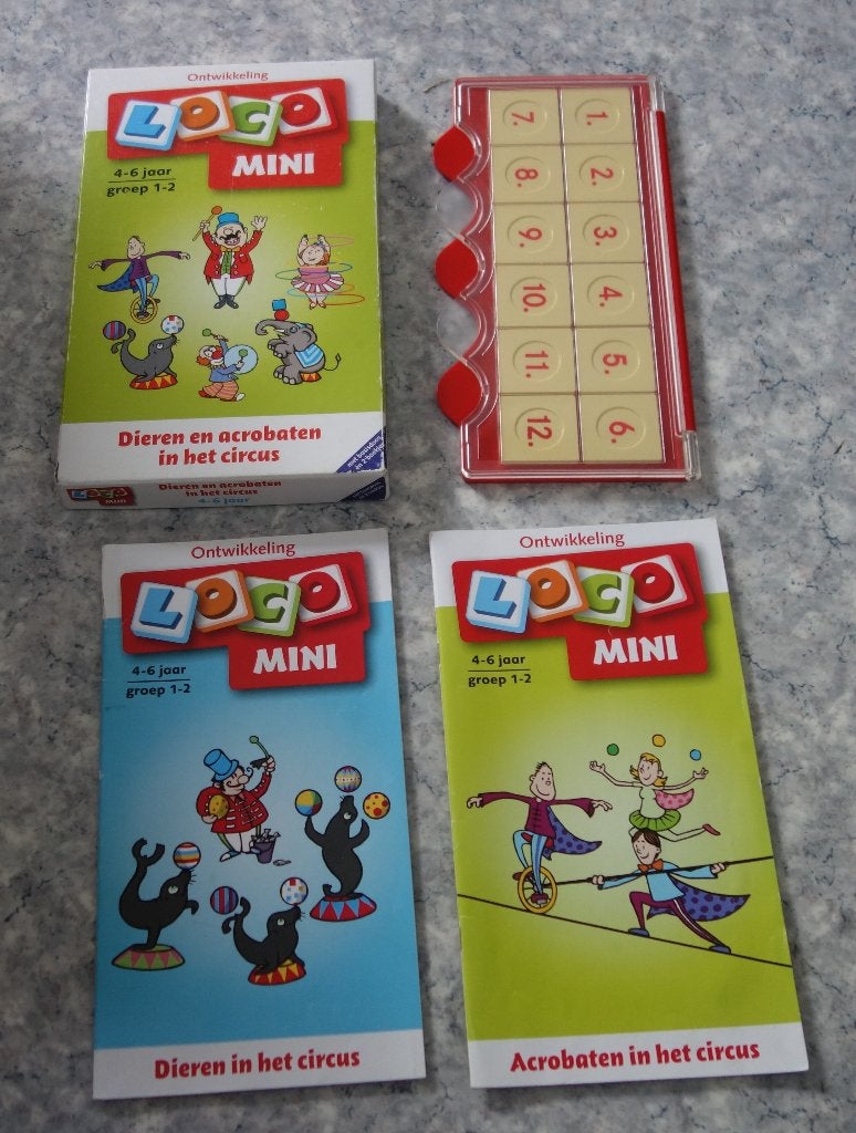 Logo Mini Dieren en Acrobaten in het Circus, Ophalen of Verzenden, Zo goed als nieuw, Ontdekken