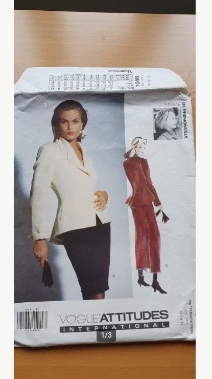Vogue patroon V 1048 - Vogue Attitudes International, Overige merken, Overige typen, Vrouw, Nieuw