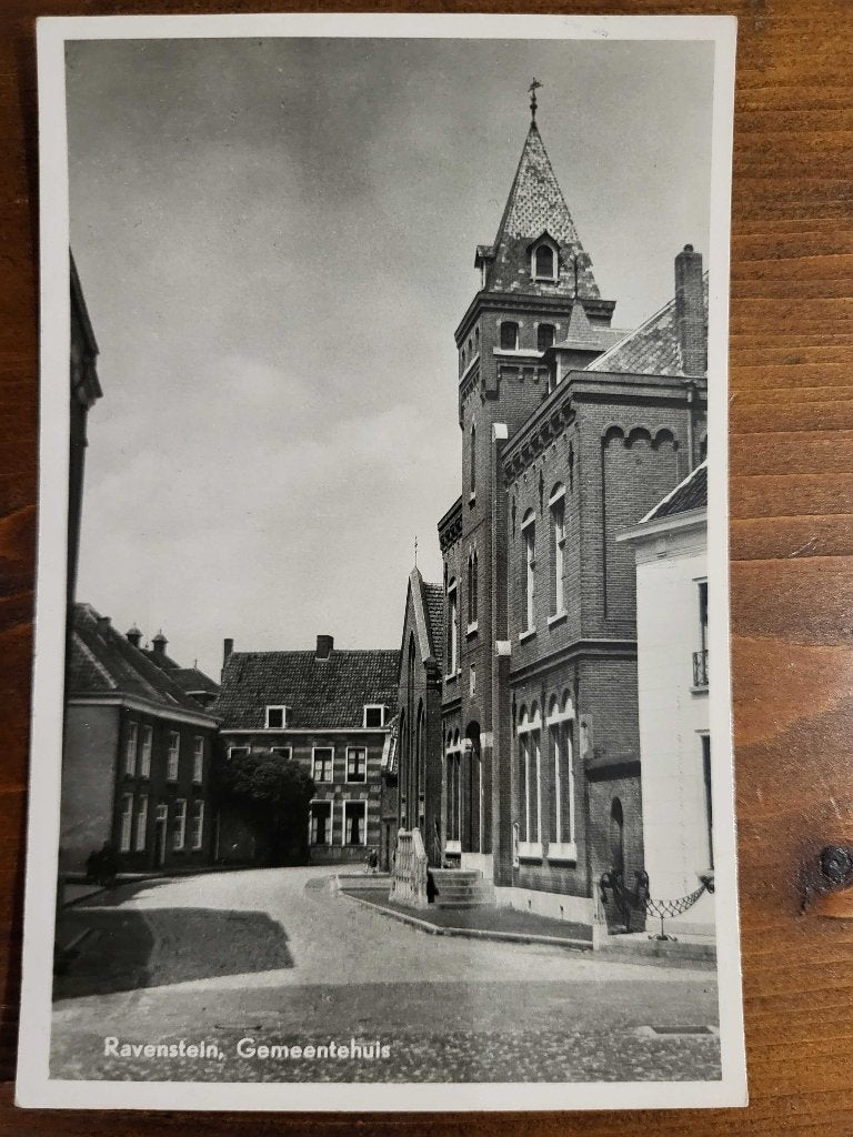 ansicht Ravenstein Gemeentehuis, Verzenden, Voor 1920, Noord-Brabant