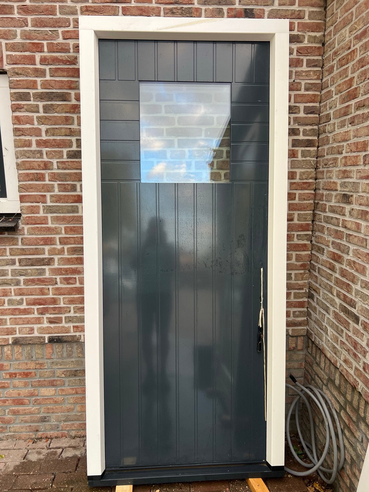 Kunststof voordeurkozijn  met Glas - nieuw, Ophalen, Zo goed als nieuw, Kunststof