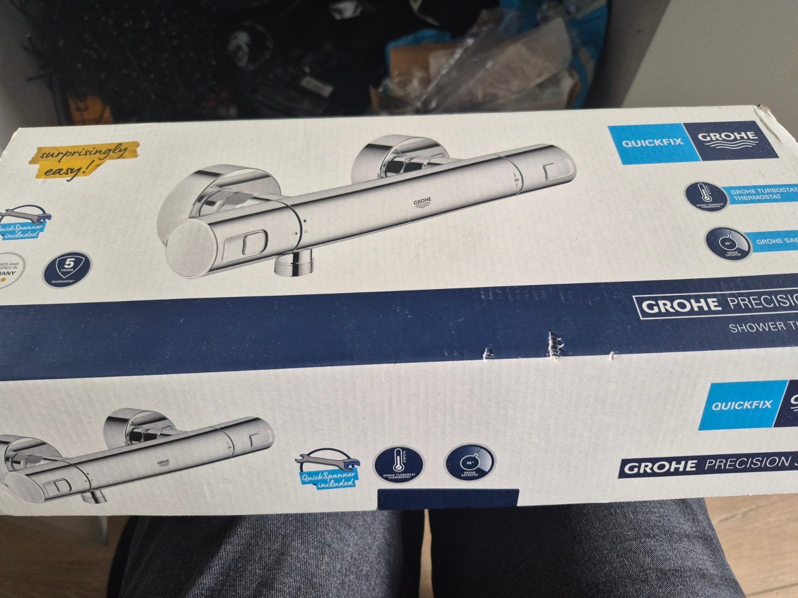 Grohe Precision Jump Thermostatische Douchekraan, Ophalen of Verzenden, Zo goed als nieuw, Chroom, Kraan