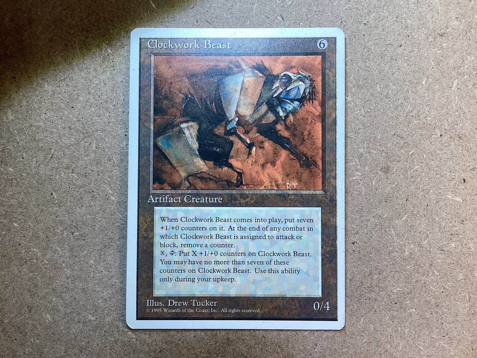 1x Clockwork Beast (Excellent), Ophalen of Verzenden, Zo goed als nieuw, Losse kaart