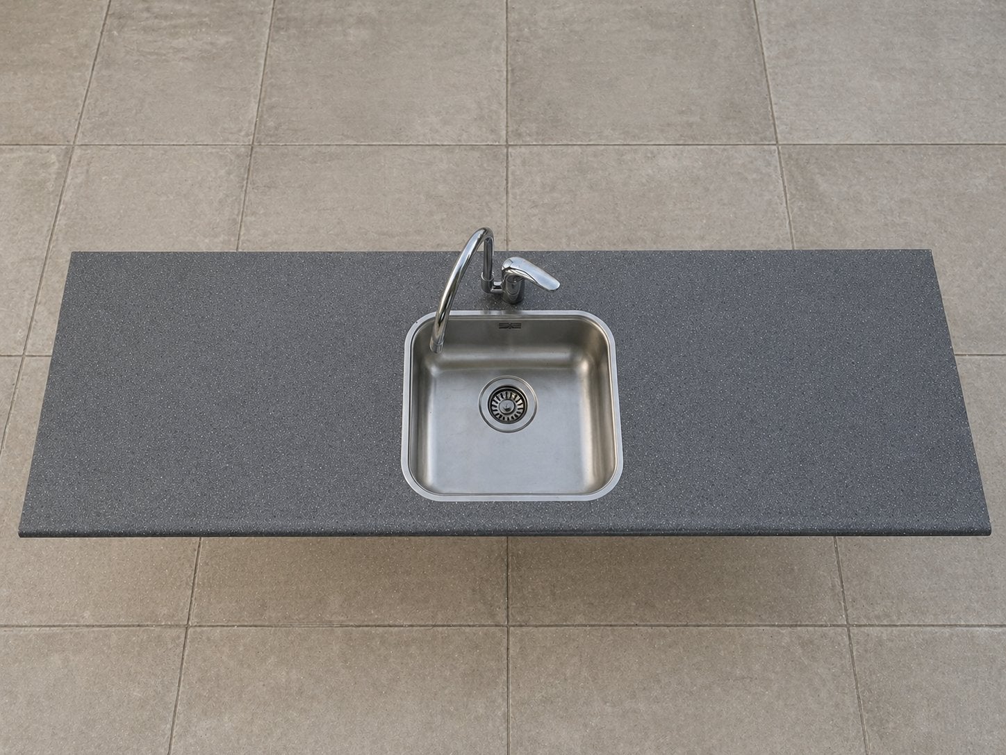 Keukenblad icl Grohe kraan & spoelbak, Ophalen, Zo goed als nieuw