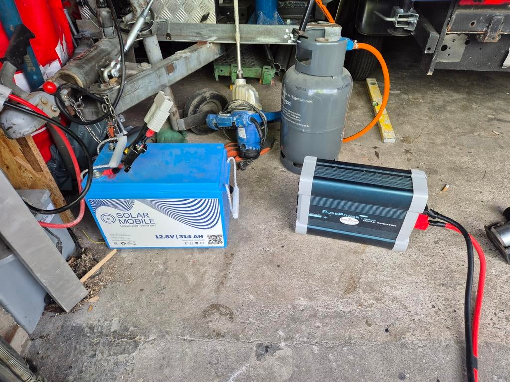 Complete Lifepo4 accu 300 apm met heatpak met omvormer2000w, Ophalen