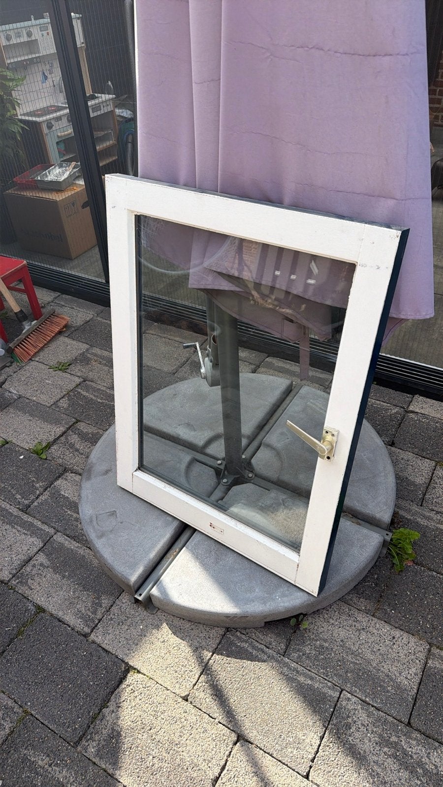 Gebruikt Gevelraam met Dubbelglas en Ventilatie 4 stuks, Ophalen, Gevelraam of Ruit, Gebruikt, Minder dan 80 cm