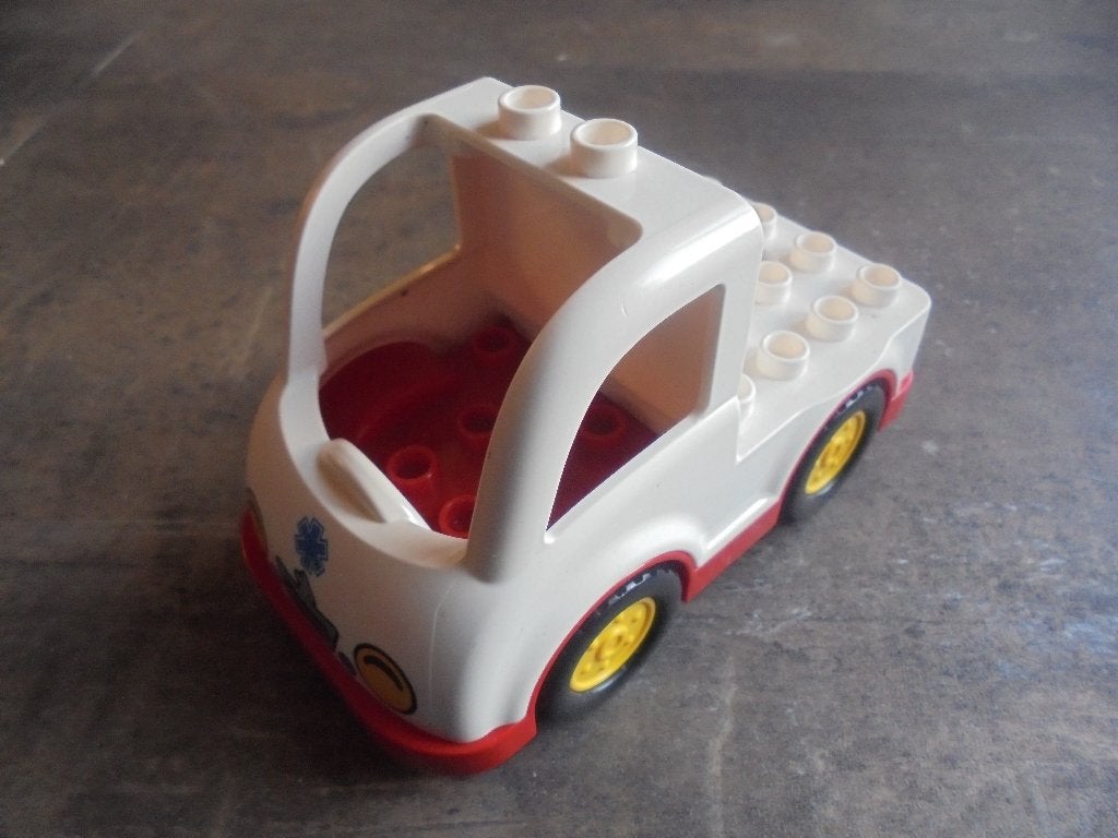 Lego Duplo Truck Flatbed with 2 Top Studs (zie foto's), Ophalen of Verzenden, Gebruikt, Losse stenen, Duplo