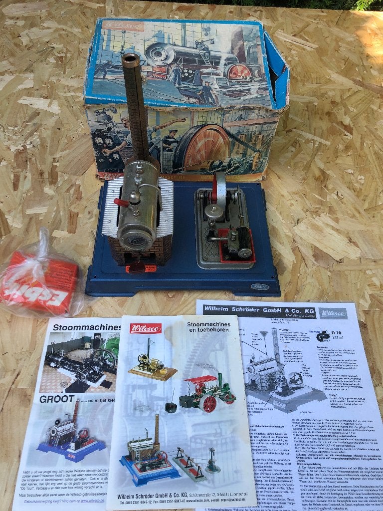 Wilesco D10 Stoommachine met originele doos en instructies, Ophalen