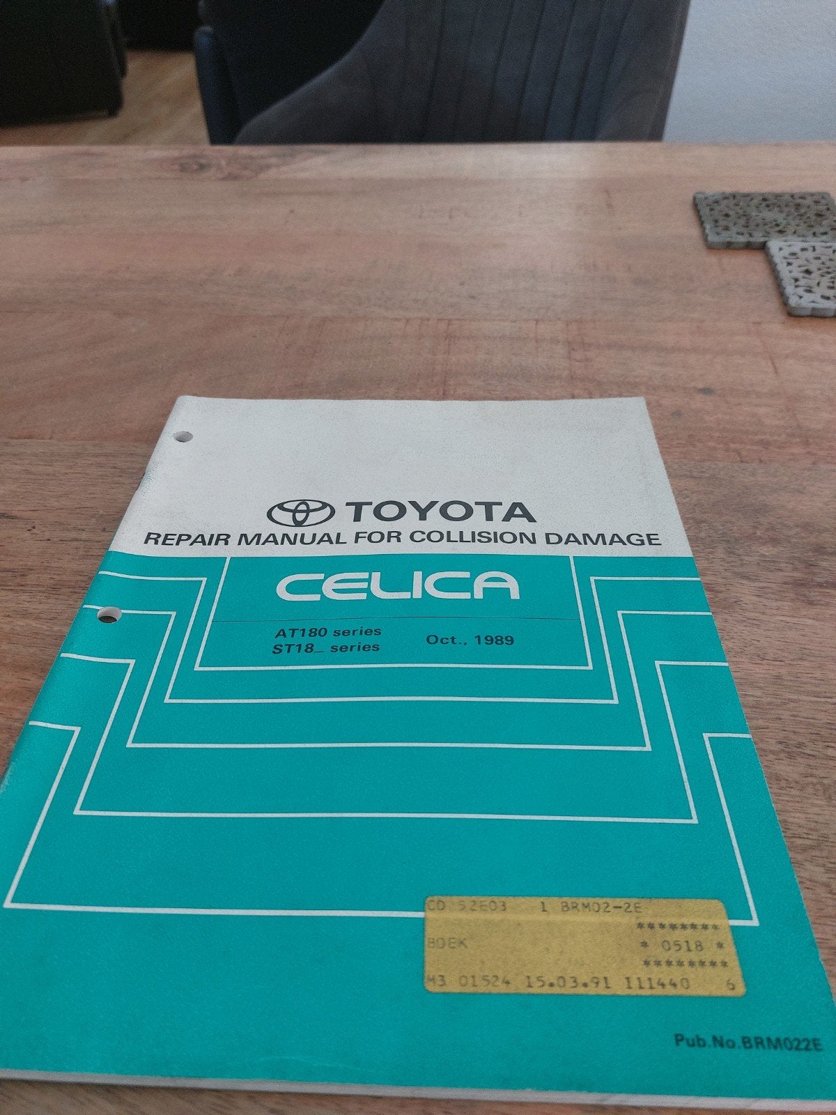 REPAIR MANUAL FOR COLLISION DAMAGE TOYOTA CELICA AT180 ST182, Ophalen of Verzenden