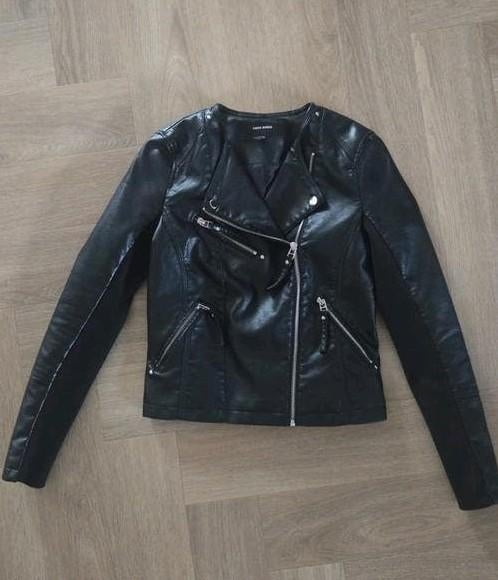 Leren jasje maat xs, nieuw!!!!, Ophalen, Nieuw, Maat 34 (XS) of kleiner, Zwart