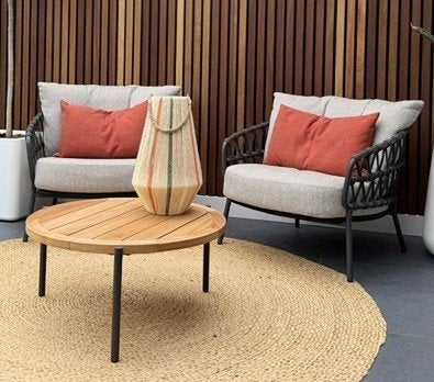 Te koop:  4 Seasons outdoor - Calpi lounge dining stoelen, Overige materialen, Bijzettafel, Zo goed als nieuw, Loungeset