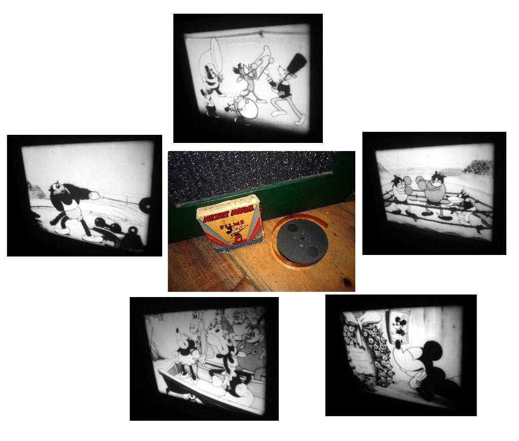 16mm film oude Walt Disney Olympic Games zw/w silent 30mtr, Ophalen of Verzenden, 16mm film