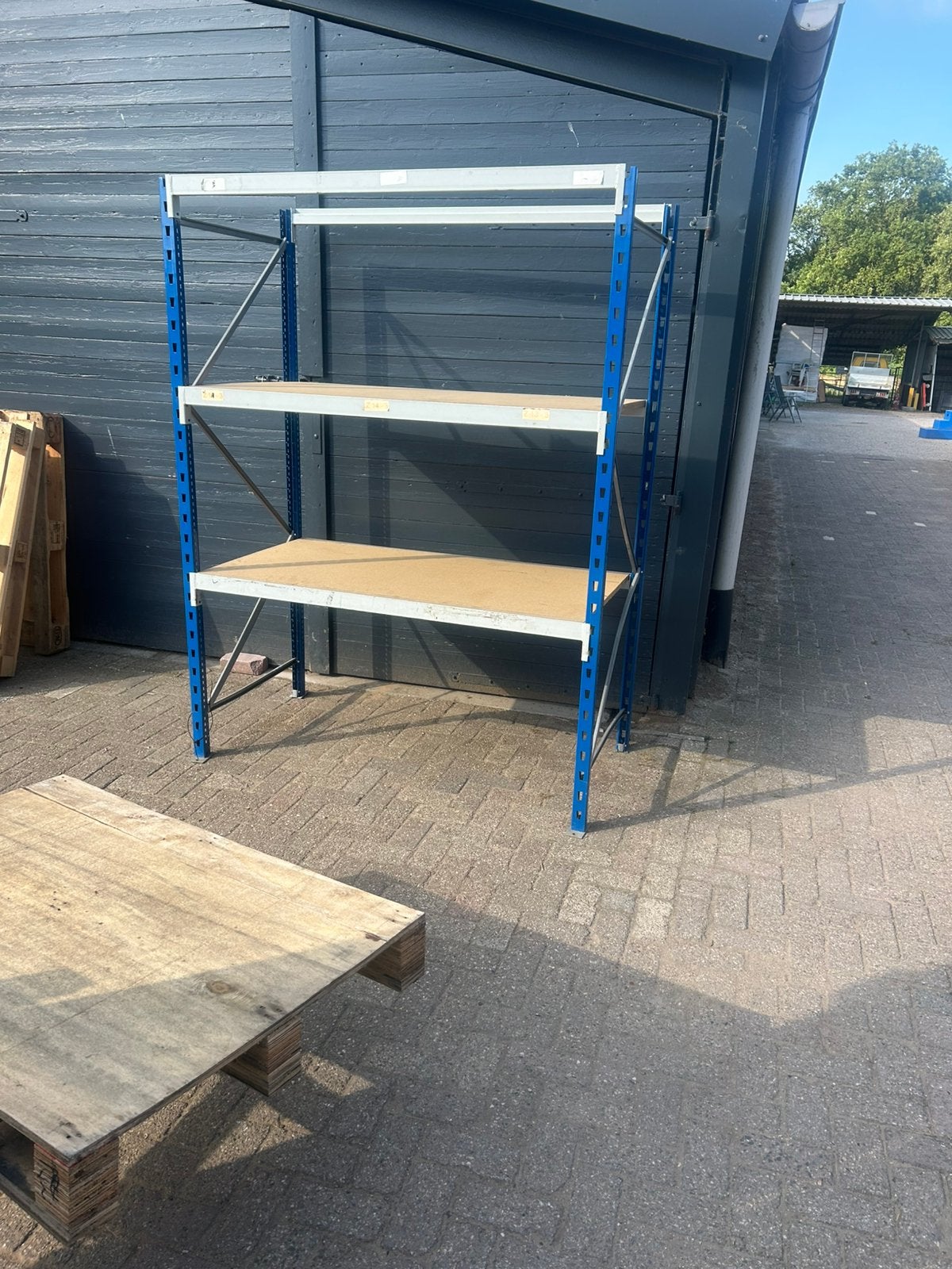 Grootvakstelling stelling stellingen, Doe-het-zelf en Verbouw, Hout en Planken, Ophalen of Verzenden, 50 mm of meer, Balk, Minder dan 200 cm