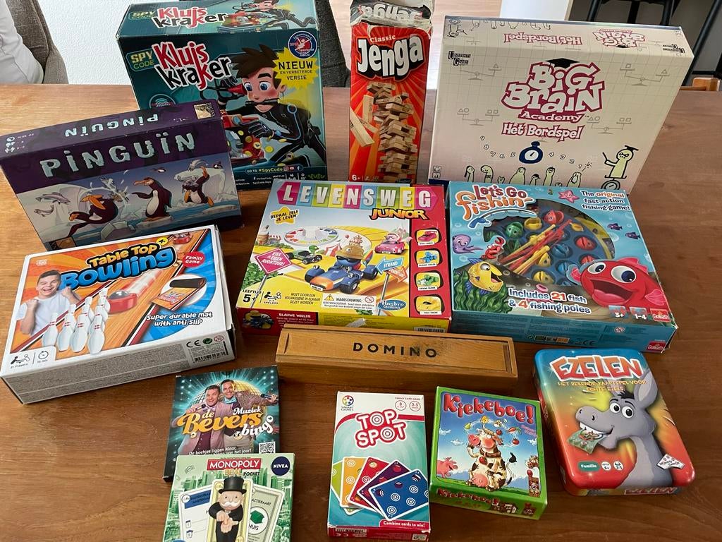 Grote Spellen Set: Bordspellen, Kaartspellen & Meer!, Een of twee spelers, Ophalen of Verzenden, Gebruikt