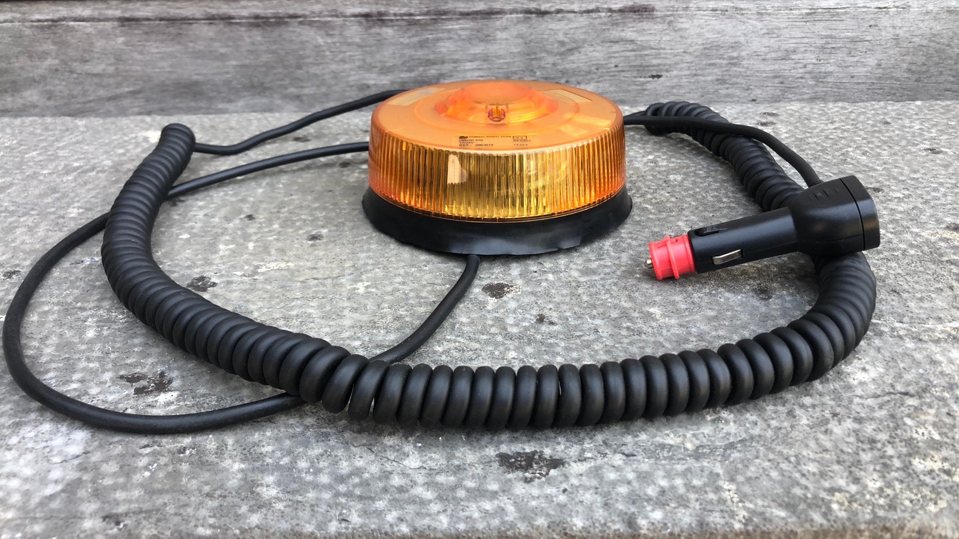 Federal Signal Vama LM400 AM magneet dak flitser 12/24volt, Ophalen, Zo goed als nieuw