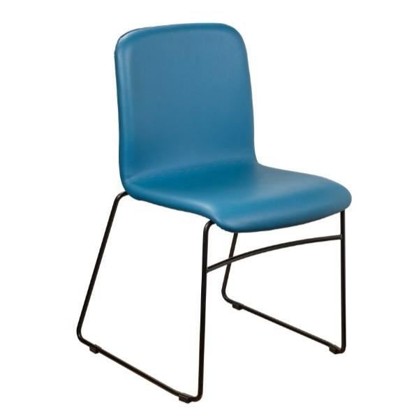 SOHO stapelbare slede stoel StaalBaron, Huis en Inrichting, Stoelen, Ophalen, Minimalistische stoel met industrieel/Scandinavische invloed