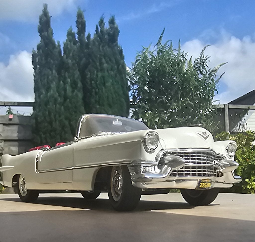 Solido Cadillac Eldorado Convertible (1955) – 1:18, Hobby en Vrije tijd, Modelauto's | 1:18, Ophalen of Verzenden, Gebruikt, Bburago