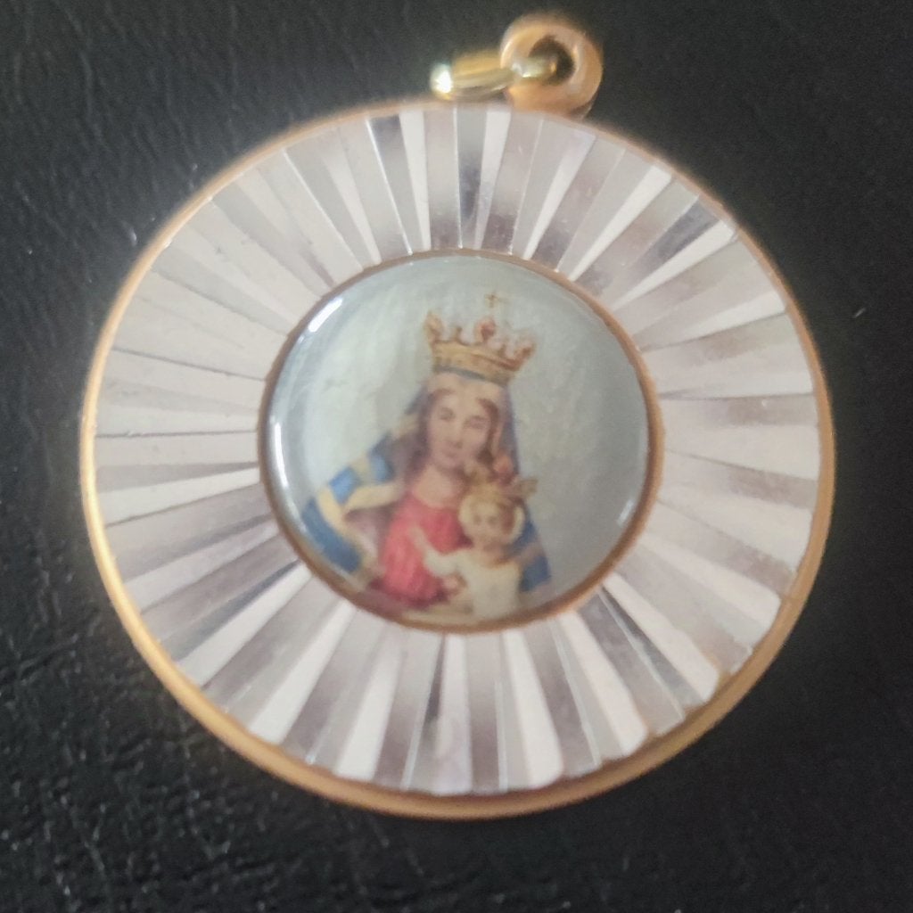 626 Mooie hanger met Maria en Kind, Ophalen of Verzenden, Zo goed als nieuw, Overige typen, Christendom | Katholiek