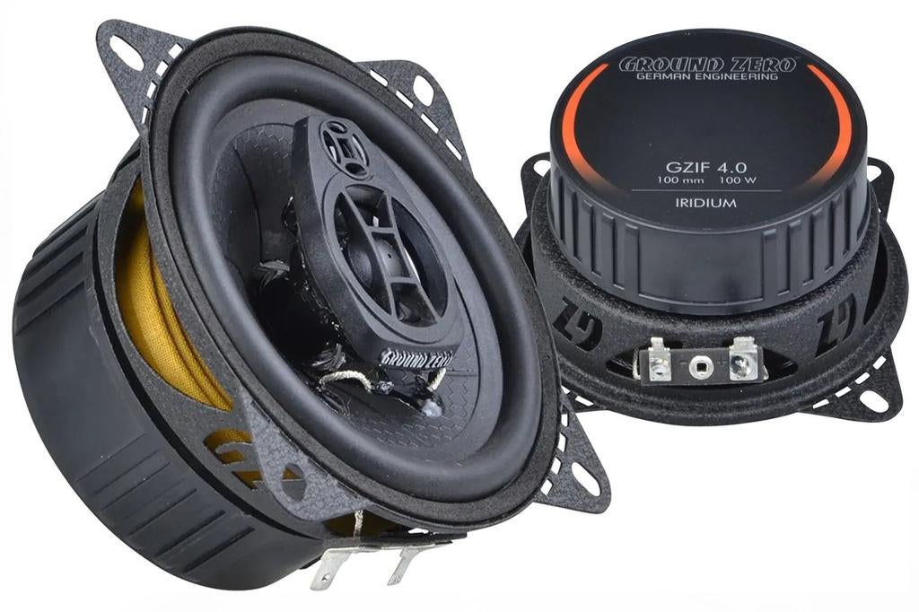 Ground Zero GZIF 4.0 Coaxiale 10cm Speakers (100W / 60Wrms), Auto diversen, Autospeakers, ., Nieuw, Ophalen of Verzenden, .