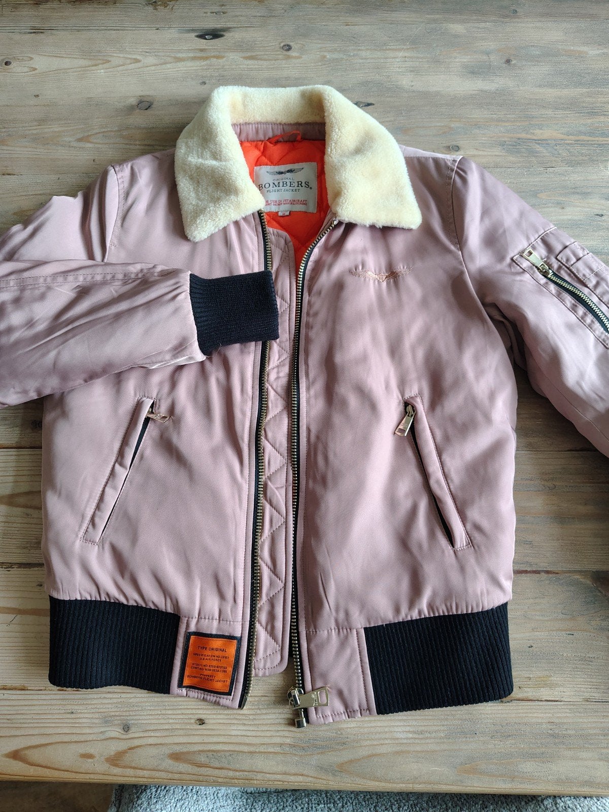 Bombers jas dames (de echte), Ophalen of Verzenden, Zo goed als nieuw, Roze