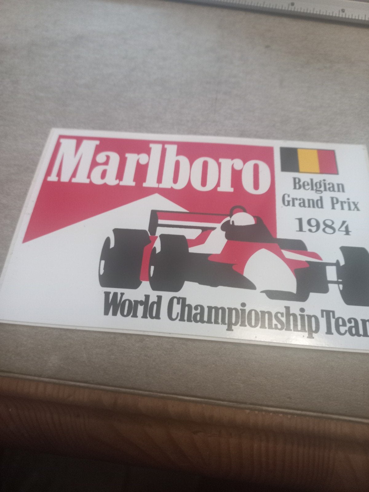 Marlboro Belgian Grand Prix 1984 Formule 1 Sticker, Ophalen of Verzenden, Gebruikt