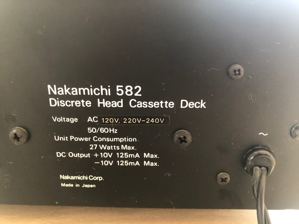 Nakamichi 582 Discrete Head Cassette Deck – Mint Condition, Audio, Tv en Foto, Cassettedecks, Ophalen of Verzenden, Enkel, Overige merken