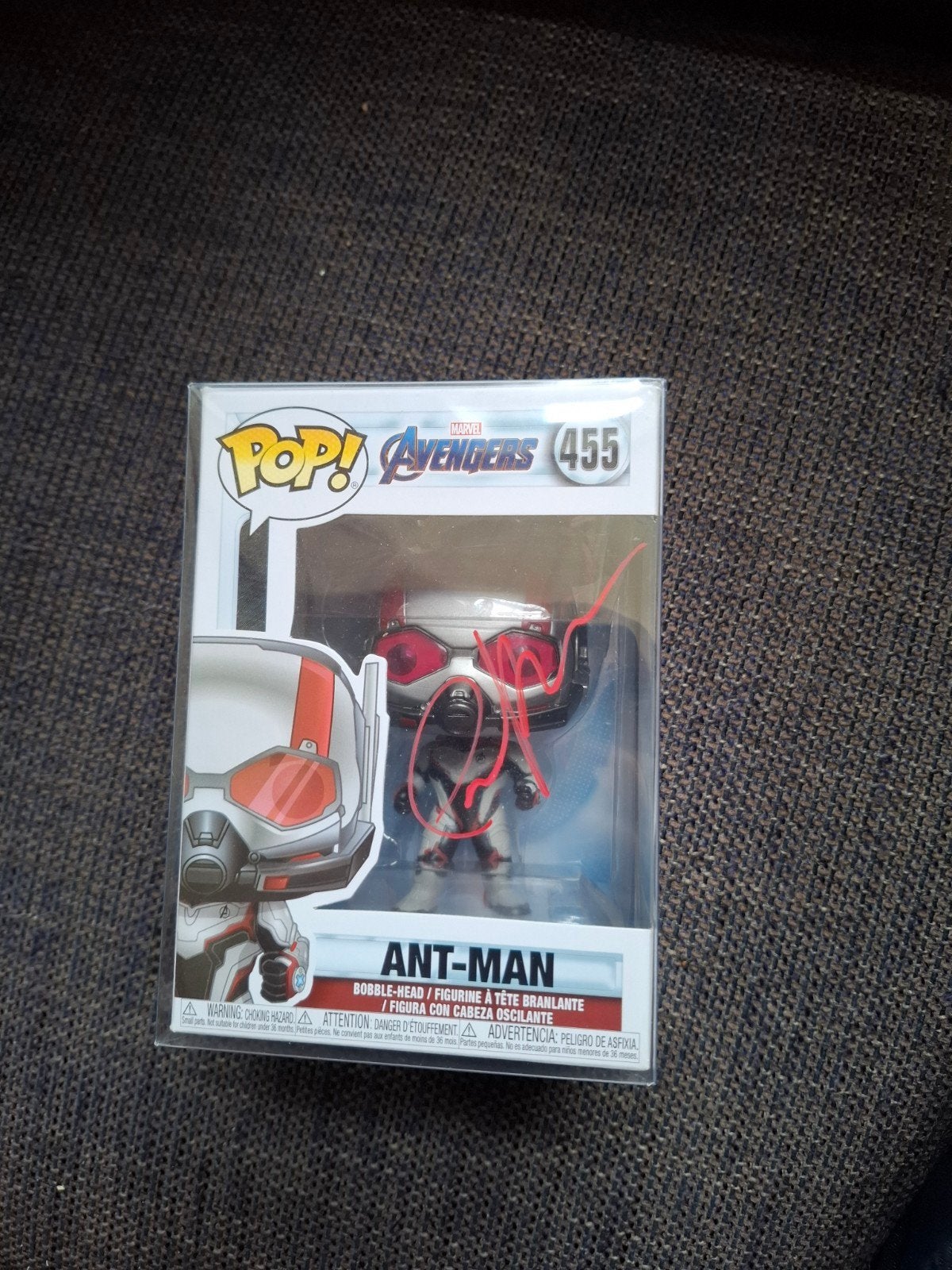 Funko pop Ant-man gesigneerd door Paul Rudd, Ophalen of Verzenden, Zo goed als nieuw