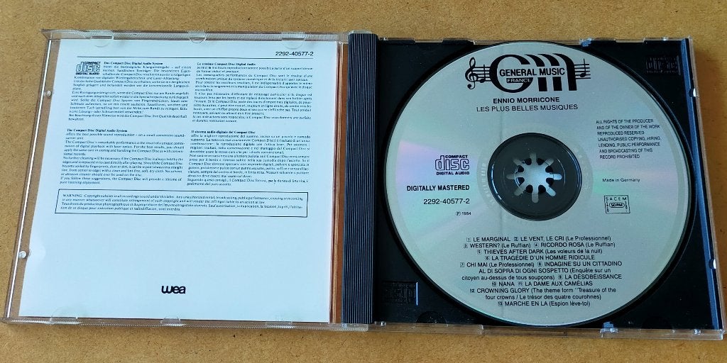 Ennio Morricone - Les Plus Belles Musiques D' CD 198?, Ophalen of Verzenden, Gebruikt