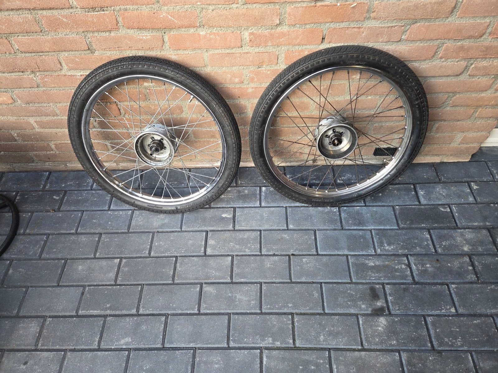 Wielen voor Puch VS50L met goede banden, Ophalen, Gebruikt